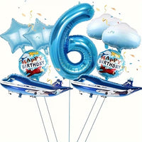 Baloane Decorative din Folie Model Avion pentru Zi de Nastere