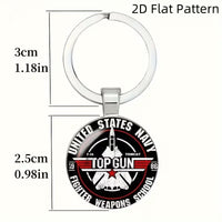 Breloc Metalic pentru Chei Design Aviatic Top Gun