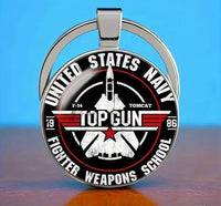 Breloc Metalic pentru Chei Design Aviatic Top Gun