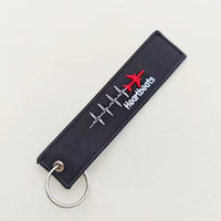 Breloc Textil Design Aviatie Airplane Heartbeats
