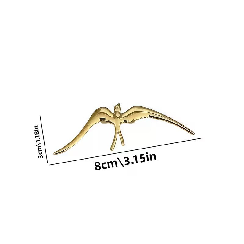 Brosa Eleganta Randunica pentru Femei, Auriu