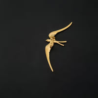 Brosa Eleganta Randunica pentru Femei, Auriu