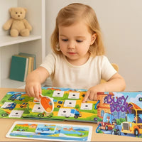 Carte pentru Copii Interactiva Busy Book cu Stickere si Activitati Educative