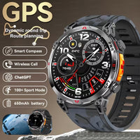 Ceas Smartwatch GPS Ecran Amoled, Navigatie si Urmarire Activitati, Curea din Silicon, Negru/Gri