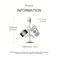 Charm Design Avion si Calatorii pentru Bratara sau Lant