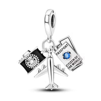 Charm Design Avion si Calatorii pentru Bratara sau Lant