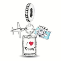 Charm pentru Bratari si Coliere I Love Travel