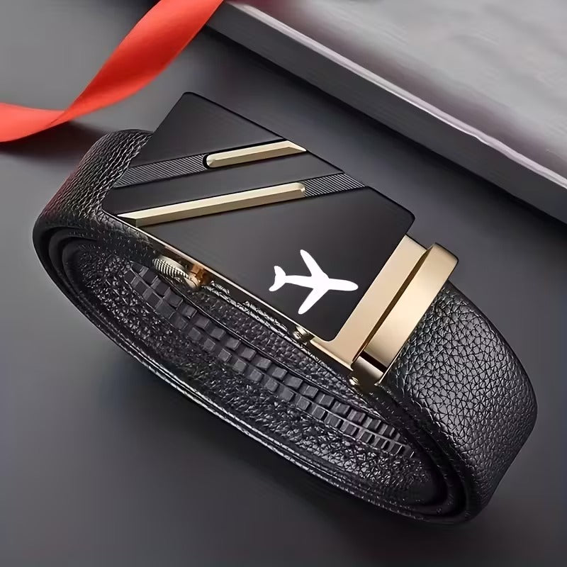 Curea pentru Barbati cu Catarama Automata cu Design Avion
