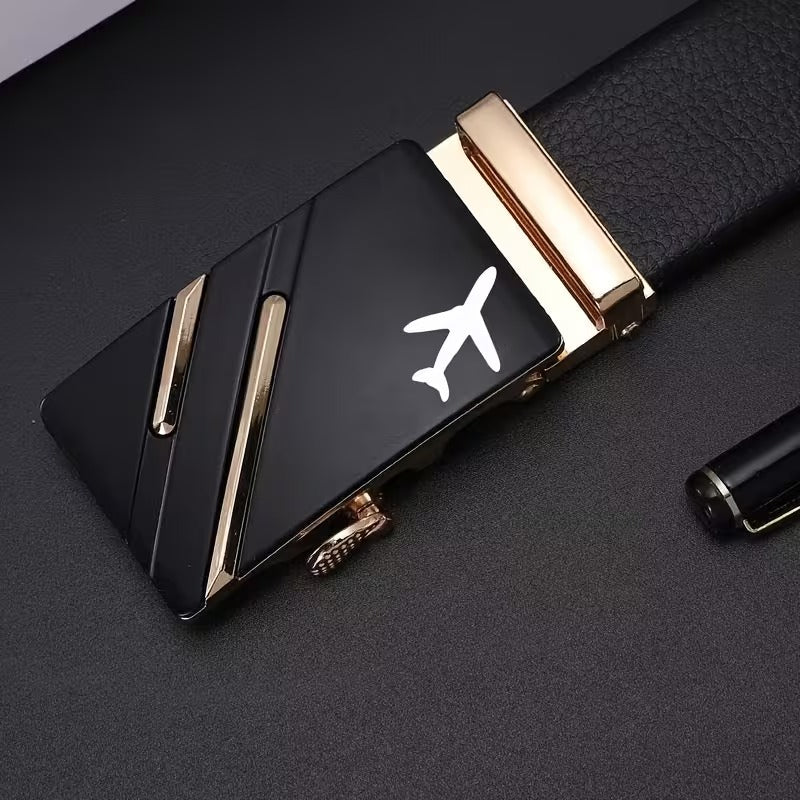 Curea pentru Barbati cu Catarama Automata cu Design Avion