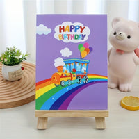Felicitare Zi de Nastere pentru Copii 3D Pop-Up Train
