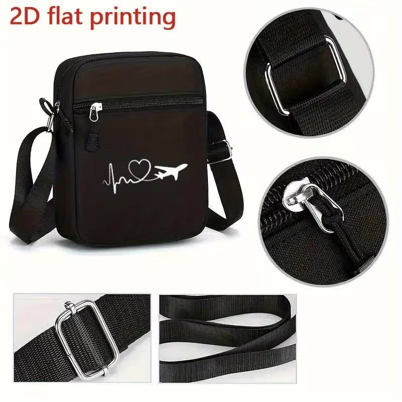 Geanta Barbati Crossbody pentru Travel si Utilizare Urbana, Compartimente Multiple, Bretea Ajustabila