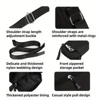 Geanta Barbati Crossbody pentru Travel si Utilizare Urbana, Compartimente Multiple, Bretea Ajustabila