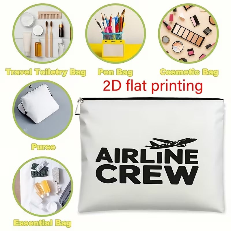 Geanta Cosmetice pentru Calatorii Airline Crew, Alb