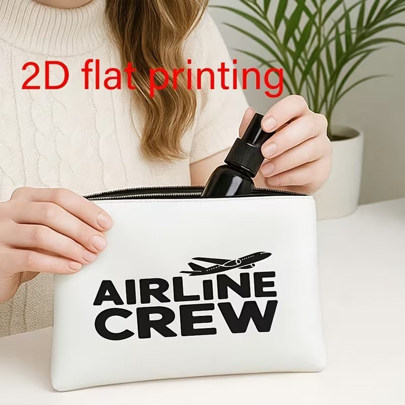 Geanta Cosmetice pentru Calatorii Airline Crew, Alb