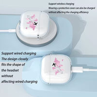 Husa Casti AirPods Pro 2, 1, 2, 3 Transparenta cu Design Harta Lumii si Rute Aeriene