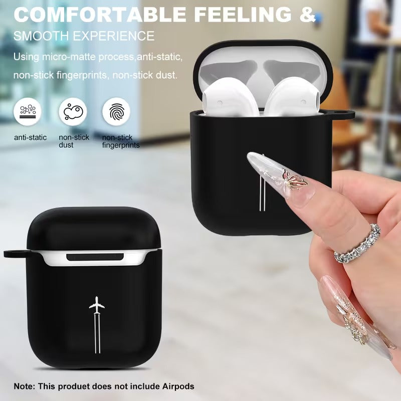 Husa Casti AirPods cu Design Zbor Avion si Aspect Elegant