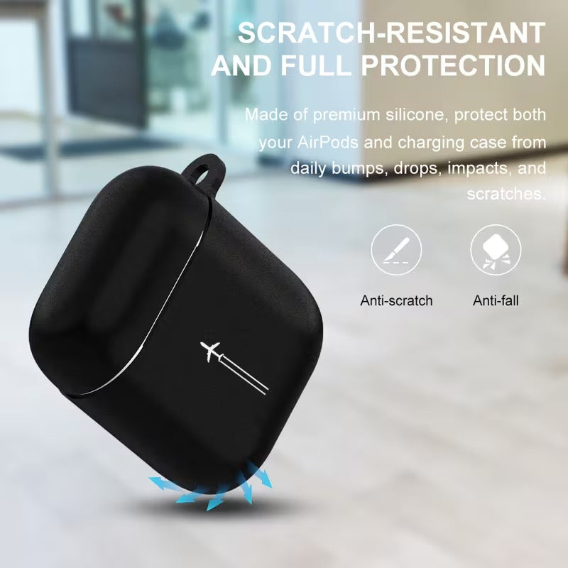 Husa Casti AirPods cu Design Zbor Avion si Aspect Elegant