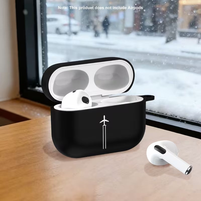 Husa Casti AirPods cu Design Zbor Avion si Aspect Elegant