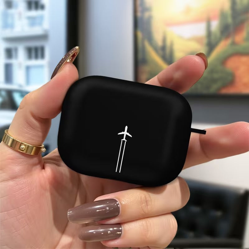 Husa Casti AirPods cu Design Zbor Avion si Aspect Elegant