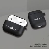 Husa Casti Protectie cu Design Avion si Finisaj Negru Mat