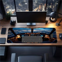 Mouse Pad Extra Large pentru Birou sau Gaming Aircraft Cockpit, 30 x 80cm