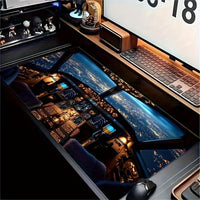 Mouse Pad Extra Large pentru Birou sau Gaming Aircraft Cockpit, 30 x 80cm