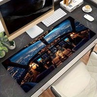 Mouse Pad Extra Large pentru Birou sau Gaming Aircraft Cockpit, 30 x 80cm