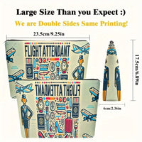 Organizator cu Fermoar Design Aviatie Flight Attendant