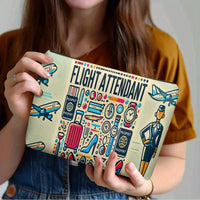 Organizator cu Fermoar Design Aviatie Flight Attendant