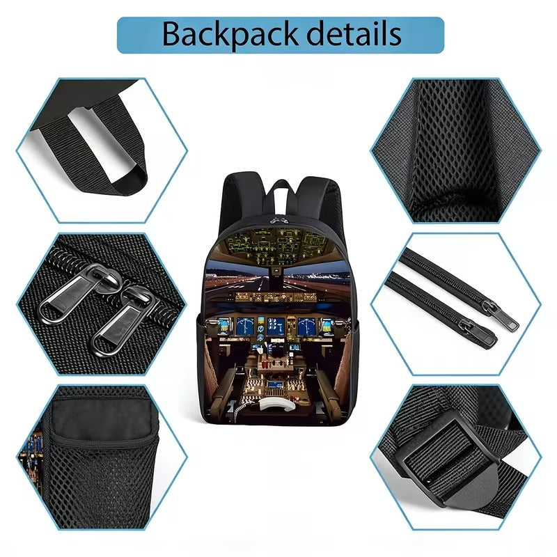 Rucsac Scoala si Calatorii cu Compartiment de Laptop, Design Ergonomic