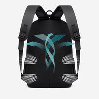 Rucsac Unisex pentru Laptop si Travel Born To Fly, Compartiment Captusit, Bretele Ajustabile