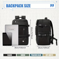 Rucsac de Cabina pentru Calatorii Multifunctional, Nailon, 40 x 30 x 20cm, Negru
