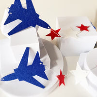 Set 2 Bannere Decorative cu Avion pentru Petrecere Tematica