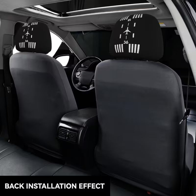 Set 2 Huse pentru Tetiera Auto Design Aviatic