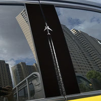Set 2 Stickere Auto pentru Stalp Autocolante cu Avion, Rezistente la Apa si Zgarieturi