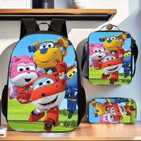 Set 3 Buc Rucsac si Gentute Scoala si Calatorii Cute Aircraft Set