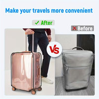 Set 3 Huse Transparente pentru Valiza, Dimensiuni Diferite
