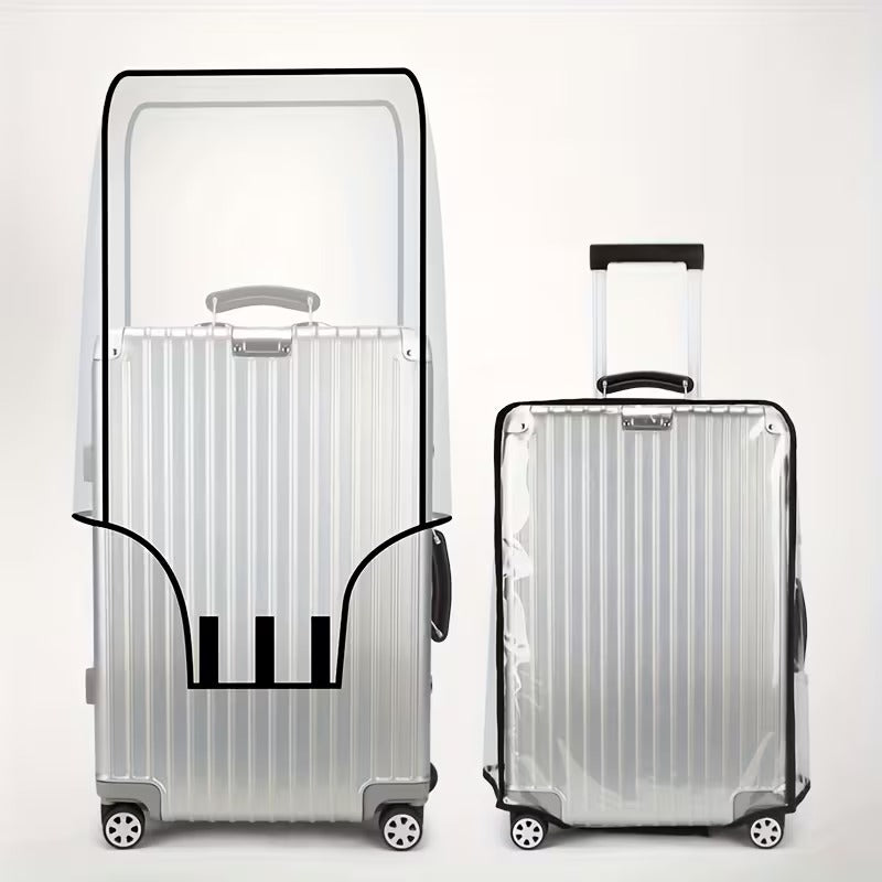 Set 3 Huse Transparente pentru Valiza, Dimensiuni Diferite