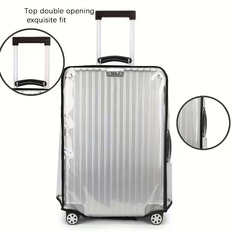 Set 3 Huse Transparente pentru Valiza, Dimensiuni Diferite