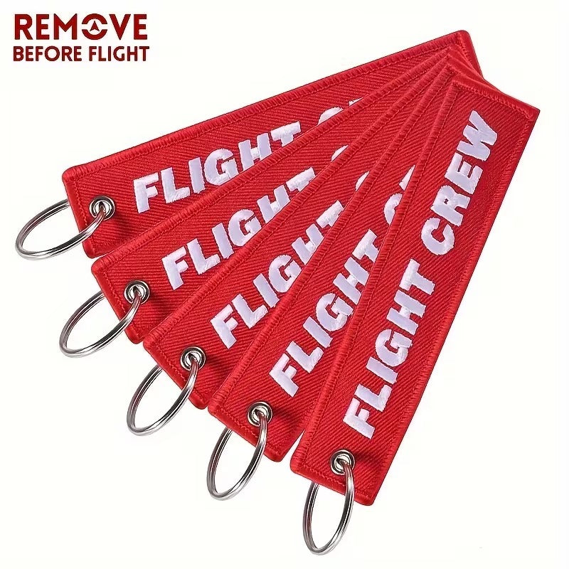 Set 5 Buc Brelocuri Brodate cu Design Aviatie Flight Crew