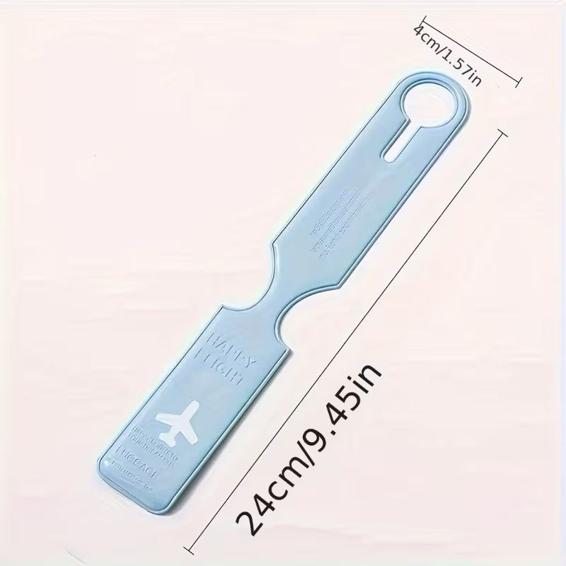 Set 5 Etichete Impermeabile pentru Bagaje Design Avion Happy Flight