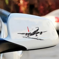 Set 6 Stickere Auto cu Avion Autocolante Decorative Aviatie pentru Masina