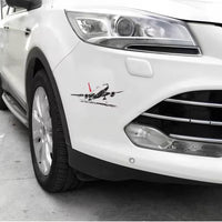 Set 6 Stickere Auto cu Avion Autocolante Decorative Aviatie pentru Masina