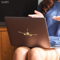 Sticker Auto Reflectorizant cu Avion Autocolant si pentru Masina, Laptop, Valiza sau Geam