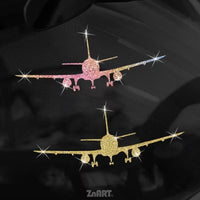 Sticker Auto Reflectorizant cu Avion Autocolant si pentru Masina, Laptop, Valiza sau Geam