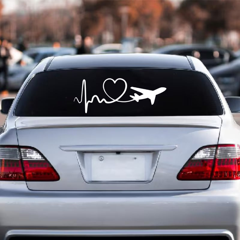 Sticker Reflectorizant cu Avion Autocolant pentru Masina sau Moto