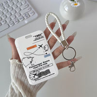 Suport Card ID cu Design Boarding Pass Retro Aviatie