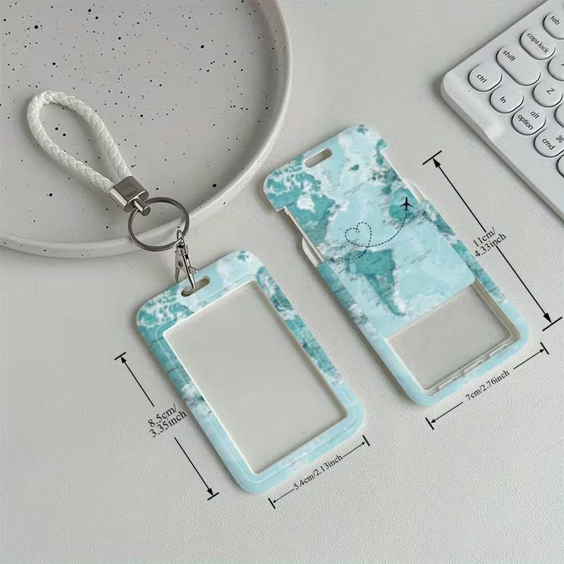Suport Card cu Snur Design Aviatie Love Flies