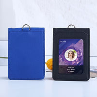 Suport Card cu Snur din Piele Artificiala cu Cinci Buzunare