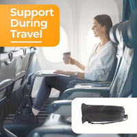 Suport Tip Hamac pentru Picioare in Calatorii Diverse, Negru